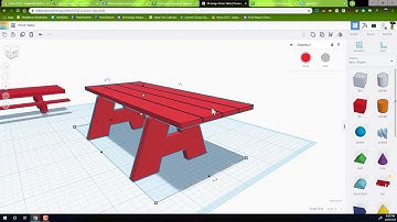 TinkerCAD Picnic table tutorial