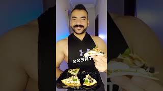 بيتزا صحية بدون دقيق وبدون زيت فيها ٧٥ جرام بروتين diet fit dietfood fitness دايت dietplan