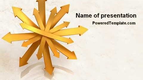 All Directions PowerPoint Template by PoweredTemplate.com