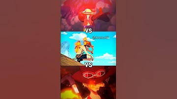 Luffy Vs Ace Vs Sabo • Anime 1v1 #anime #shorts