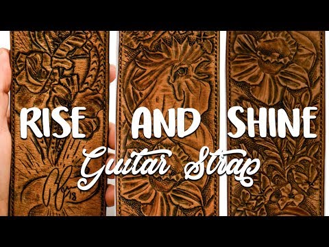 Rise And Shine - Leather Guitar Strap | Beth Freeman Rise And Shine - Leather Guitar Strap | Beth Freeman