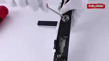 Hướng dẫn cách lắp đặt mẫu khoá vân tay thông minh Sollic/SN-04 cho cửa nhôm kính Xingfa