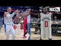 Russell Westbrook Blesses DC Young Fly With Game Jersey After Scoring Triple Double On Hawks