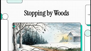 Miles to go before I sleep | Stopping by Wood on Snowy Evening by Robert Frost | Explained | English