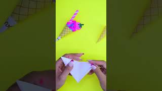 DIY Mini ice-cream shorts art papercraft youtubeshorts viral diy
