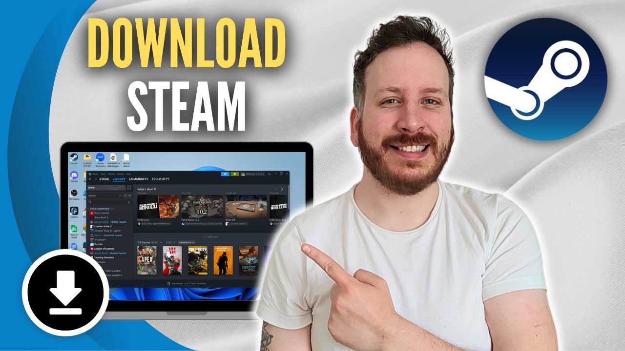 How To Download Steam On PC Windows 11 - YouTube