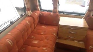 Swift Charisma 550 2006 fixed bed touring caravan internal video.