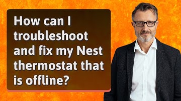 How can I troubleshoot and fix my Nest thermostat that is offline?