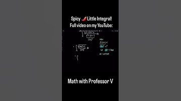 Hier is een pittige🌶️kleine integraal van de dag! Kun jij hem oplossen? #mathwithprofessorv #calc...