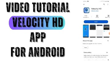 Velocity HD| Velocity HD App| Velocity HD App for Android Installation