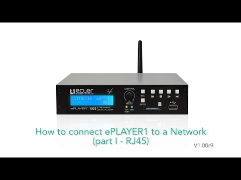 Ecler ePLAYER1 Network Connection - Part 1: Ethernet