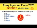 Army agniveer general science questions | army agniveer previous year question paper | science mcq