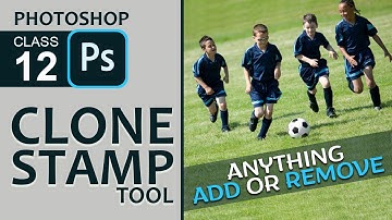 Clone Stamp Tool | Adobe Photoshop for Beginners in Urdu / Hindi - Class - 12