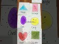 DIY flash card ideas for shapes || Easiest and simple idea #flashcards #flashcards_for_kids #art