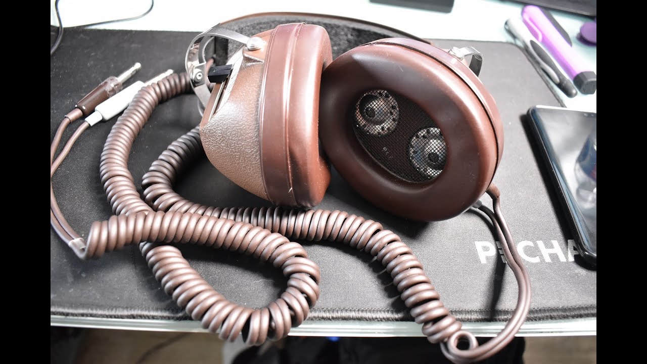 Casque Vintage KOSS K-6 LC Stéréo – Pour Collection Ou Pièces (non Testé)