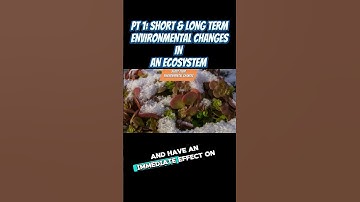 PART 1 : Ecosystem Evolution: Short vs Long-Term Changes #science #ecosystem #environmental