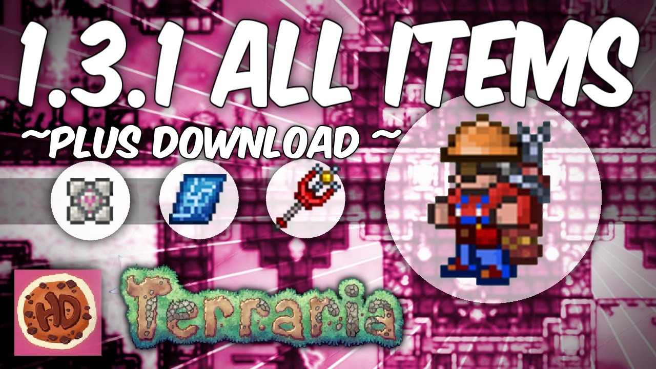 terraria 1.3 all items map download