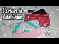 Como fazer Carteira com retalhinhos | Carteira porta celular com porta cartões sem viés| DIY |