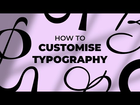 How To Manipulate & Customise Typography For A Logo