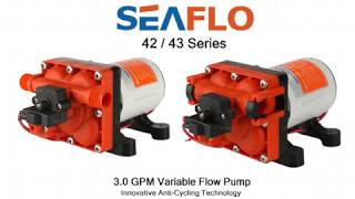 SEAFLO 42 & 43 Series 3.0 GPM Variable Flow Pump -Cycling is a Thing of the Past!