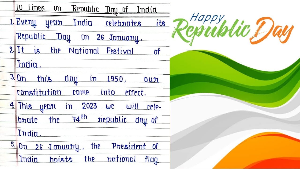 essay on republic day in english for class 3