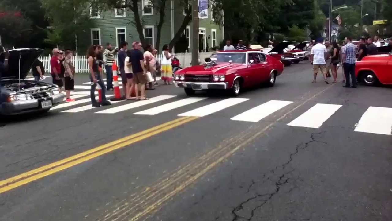 Some Hotrods leaving Clifton Virginia Car show 2013 YouTube