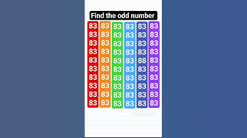 Find the odd number #find #odd #number #challenge #shortvideo #viralvideo