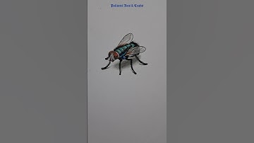 How to Draw a Realistic Fly #trending #shorts #ytshorts #youtubeshorts #shortvideo #viralvideo