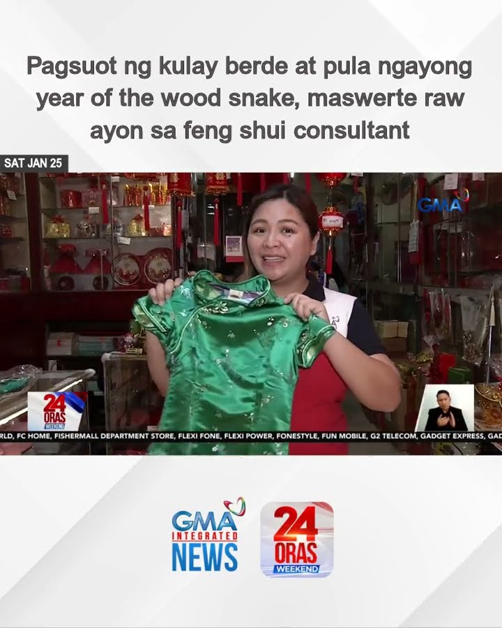 Pagsuot ng kulay berde at pula ngayong year of the wood snake, maswerte raw ayon...| 24 Oras Weekend