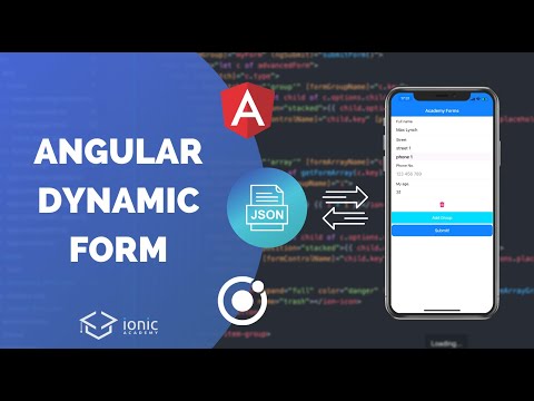 Ionic ਦੇ ਅੰਦਰ JSON ਤੋਂ ਇੱਕ ਡਾਇਨਾਮਿਕ ਐਂਗੁਲਰ ਫਾਰਮ ਕਿਵੇਂ ਬਣਾਇਆ ਜਾਵੇ