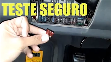 Como testar a caixa de fusível?
