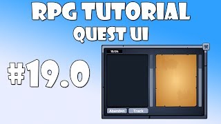 #19.0 Unity RPG Tutorial - Quest UI