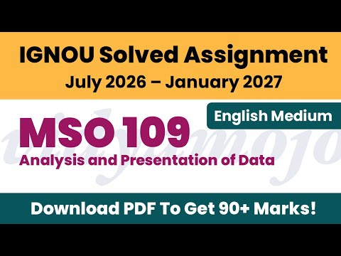IGNOU MSO 109 Solved Assignment 2026-27 English Medium PDF Download | MASO MA Sociology 1st Year