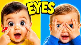 Teach Eyes to Babies | Fun Learning Activities for Infants &amp; Toddlers (Peekaboo + Blink Game)