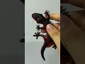 3dprinted geckos along my wall  - tiny gecko collection along my wall flexi springy fidgets
