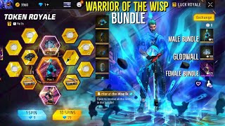 Warrior of the Wisp Bundle in Token Royale Event Free Fire | Protection of the Wisp Gloowall |