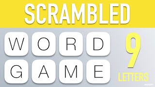 Scrambled Word Games - Guess the Word Game (9 Letter Words) screenshot 1