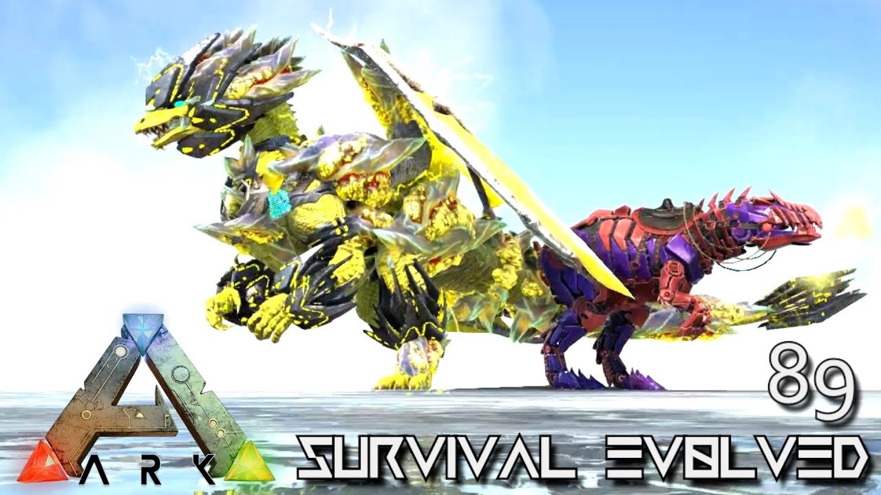 Ark Survival Evolved Tek Dragon Boss Bionic Giga Foreworld Myth E89 Mod Ark Extinction Core Youtube