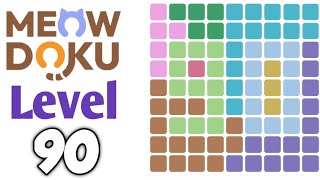 Meowdoku: Brain Puzzle Games Level 90 Walkthrough