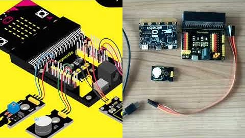 Programming a Digital Buzzer with micro:bit and the Keyestudio Sensor Shield.