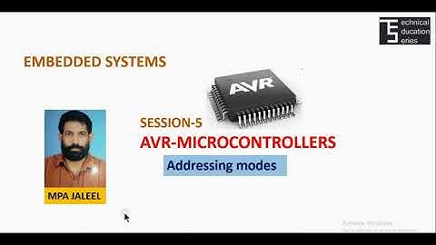 EMBEDDED SYSTEMS- AVR MICRO CONTROLLERS (SESSION:5) MPA JALEEL