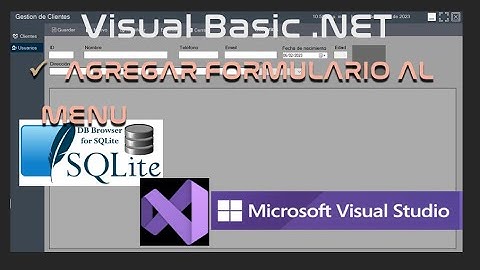 1️⃣6️⃣➖ ✅ VOEG FORMULIER TOE AAN MENU ▶️ VISUAL BASIC .NET ☑️