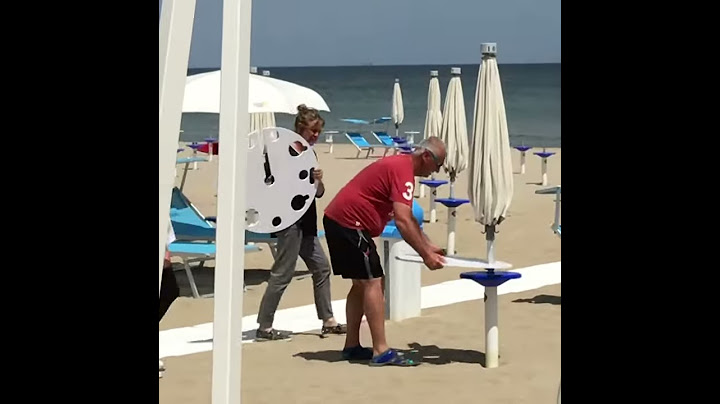HAPPY HOUR ON THE BEACH® - Tavolino brevettato per ombrelloni da spiaggia