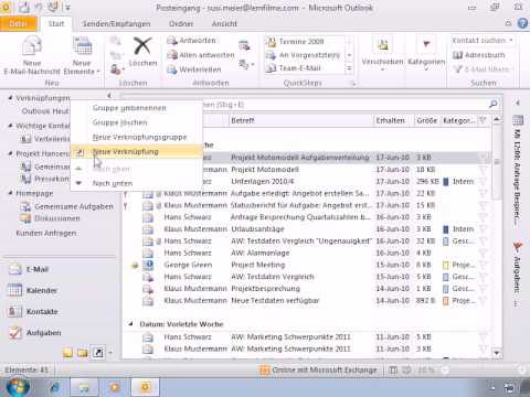 Tutorial Outlook 2010 E Mail Vorlagen Verwenden Youtube