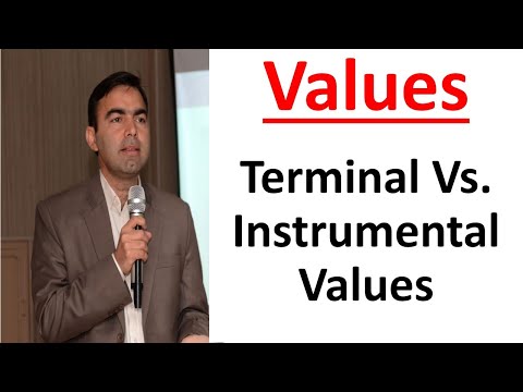 What are Values |Terminal vs instrumental values | Why  values are important