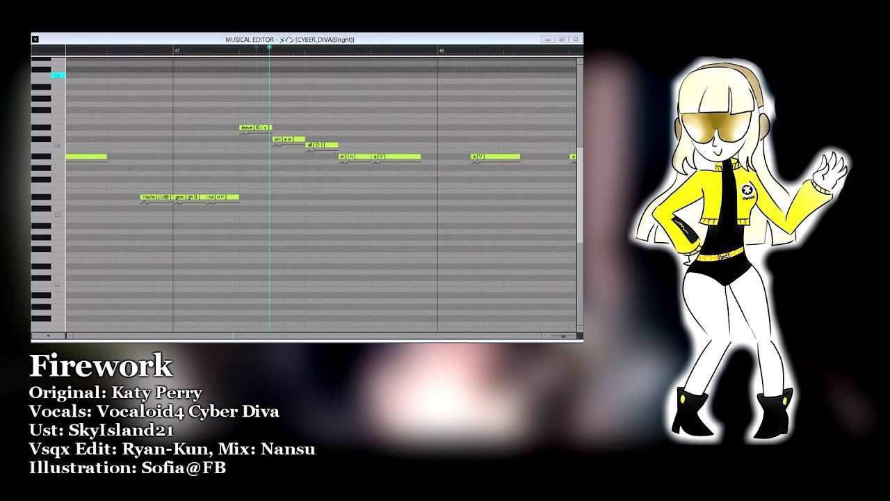 【Cyber Diva】Firework【Vocaloid Cover】+VSQx