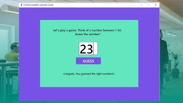 Python Number Guessing Game In Tkinter