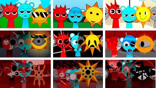 Incredibox - Sprunki But Mix Mr.sun And Sky And Raddy In All Different Mods
