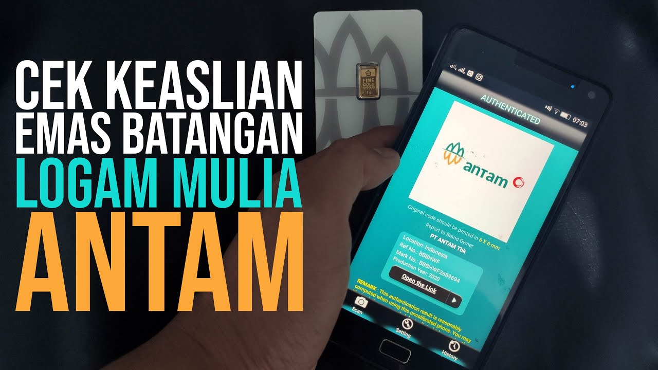 Cek keaslian emas antam