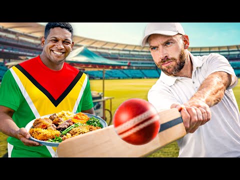 American Tries Cricket!! Schooled Over Cook Up Rice!!